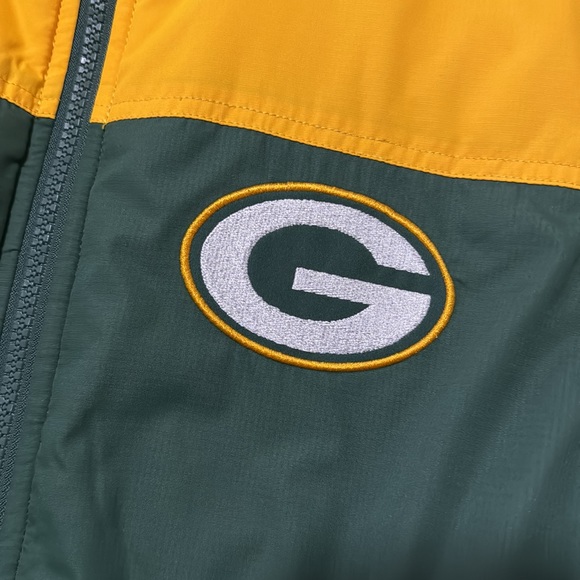 Green Bay Packers Reversible Vest-Men’s M-Yellow/Green or Marled Black/White-EUC - Picture 6 of 16